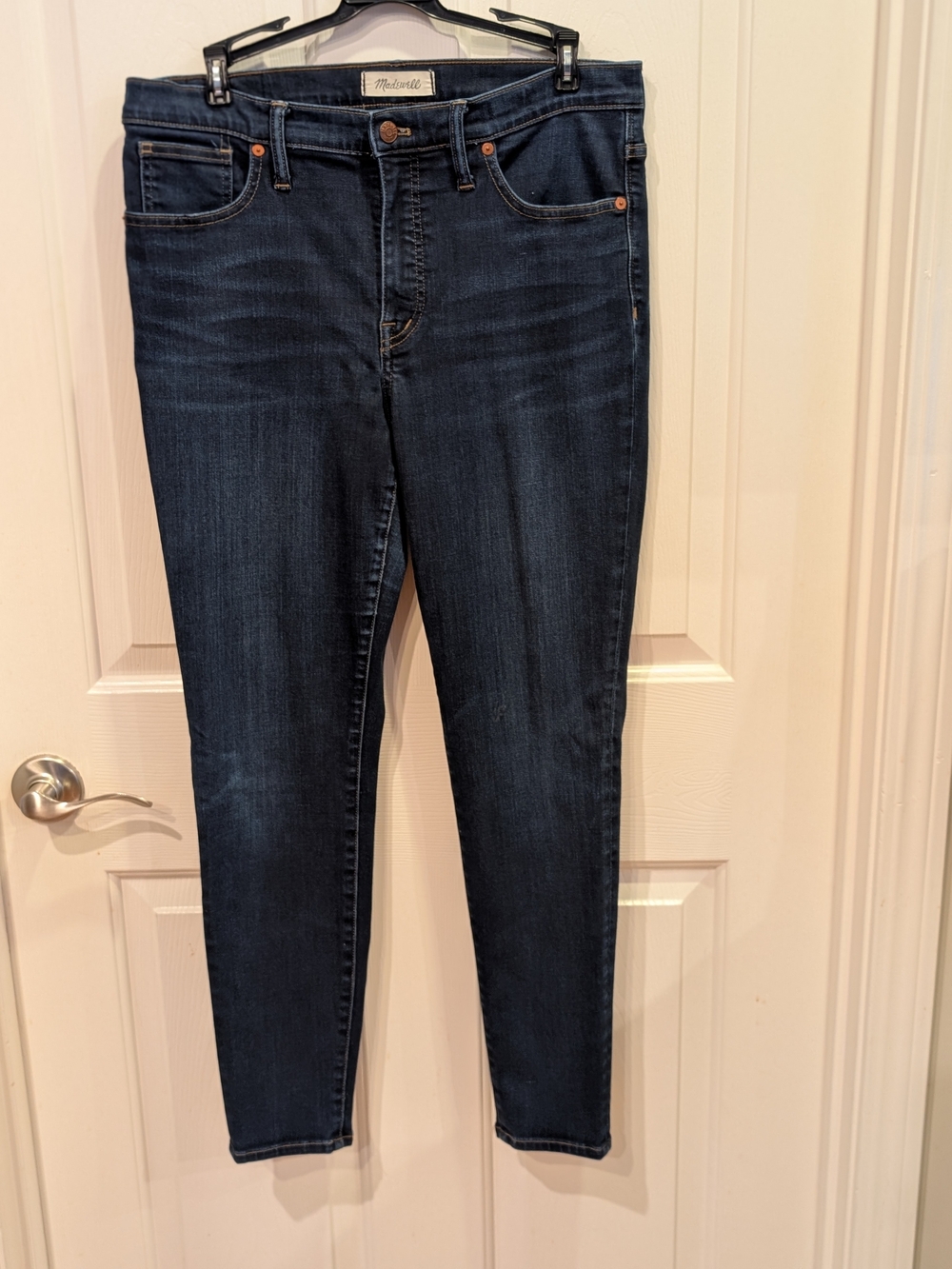 Madewell Dark Indigo High-Rise Skinny Jeans